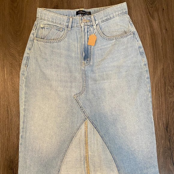 #83 Dynamite Women's Blue Jean Skirt - Small - Picture 1 of 11